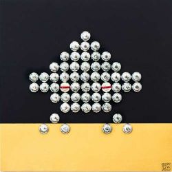 POP INVASOR Bridé 2017 Malvina Sauvage-POP INVASOR-Bridé-création 2017 acrylique/capsules sur cadre bois 50 x 50 cm
